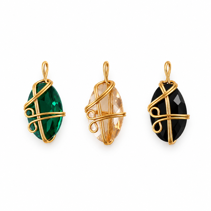 Turkish Handmade Crystal 3 Charm Set (SURPRISE) (3 Charms)