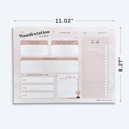 Manifestation Memo Pad [DAILY]