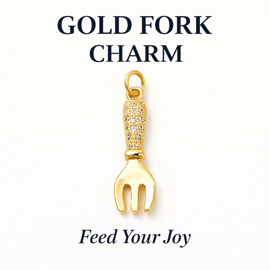 Gold Fork Charm