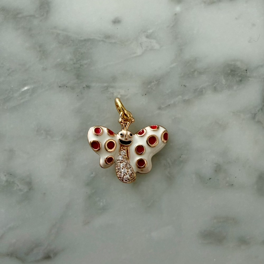 Ultra Unhinged Polka Dot Butterfly Charm - (SURPRISE)