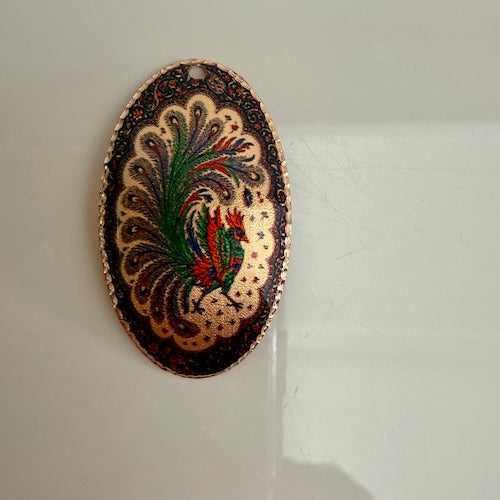 Turkish Peacock V2 Charm COPPER (SURPRISE)