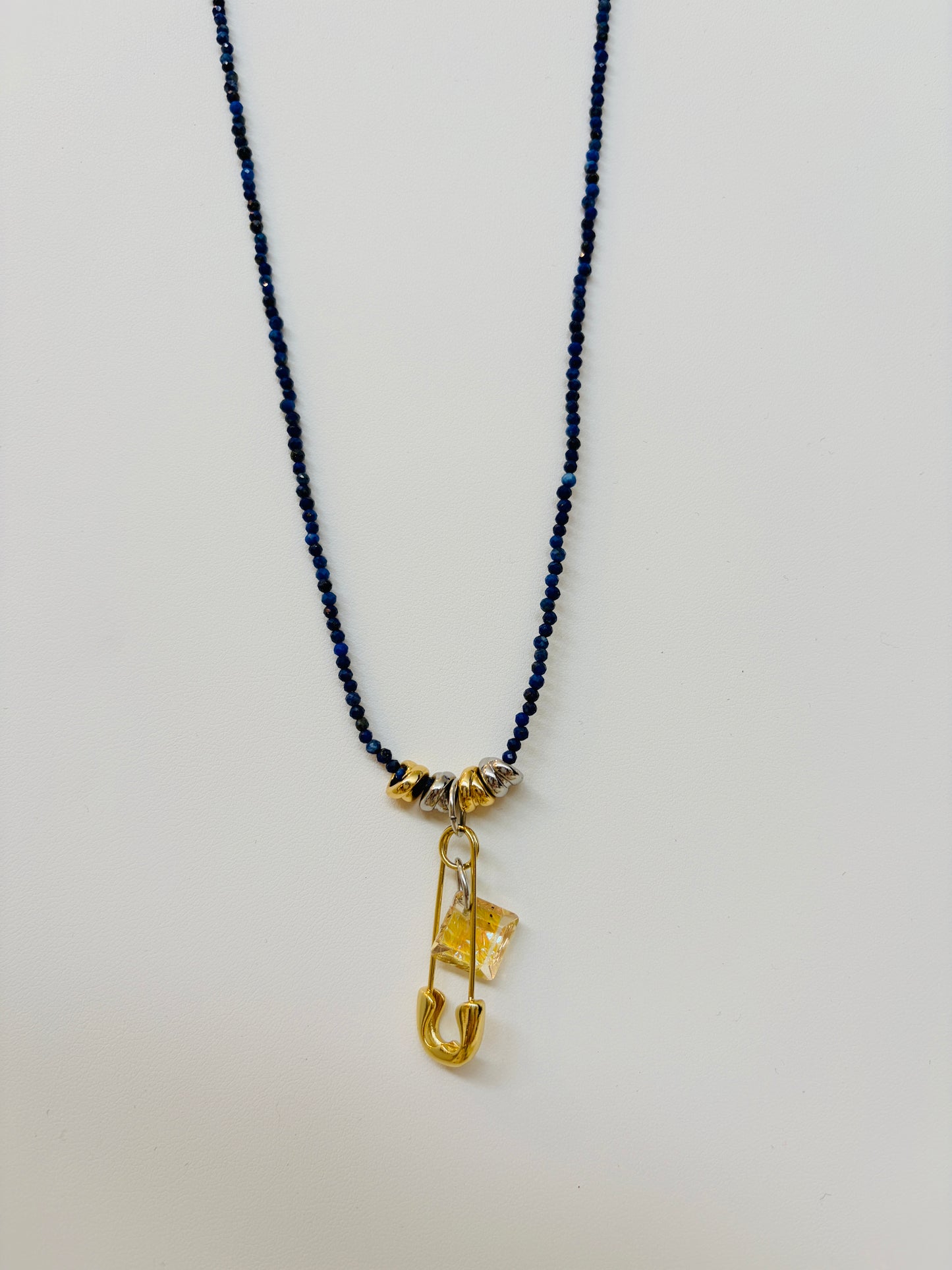 Lapis Lazuli Clarity Talisman Necklace SILVER  - (SURPRISE)