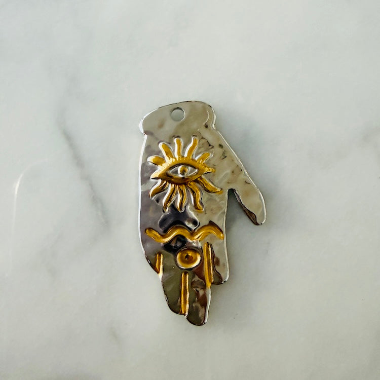 Large Hamsa Charm (2 Tone SURPRISE)