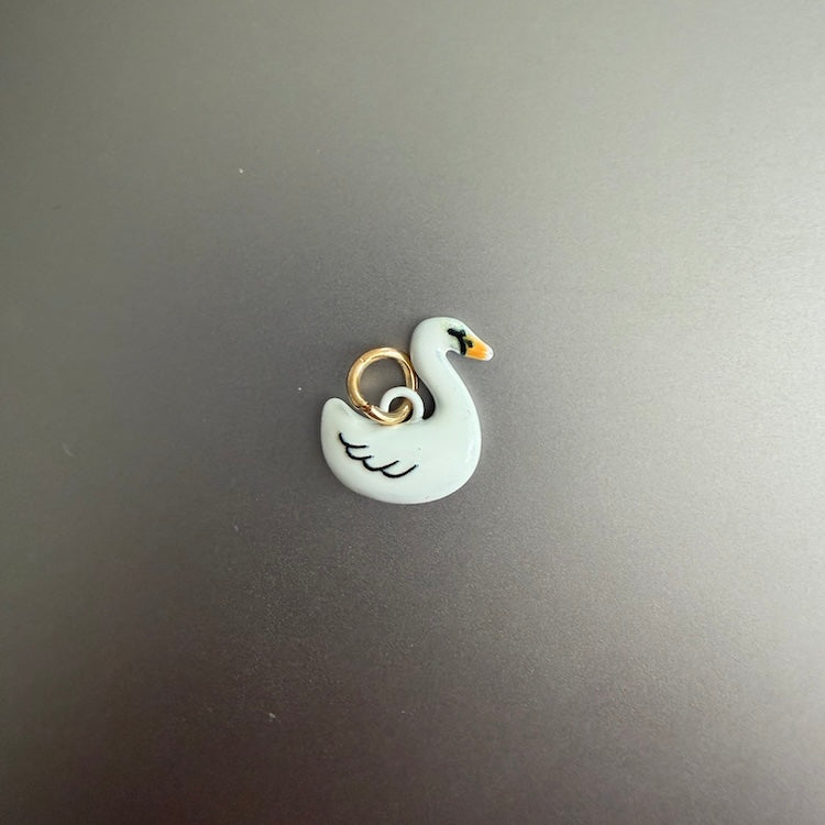 Black + White Swan Charm - (SURPRISE)