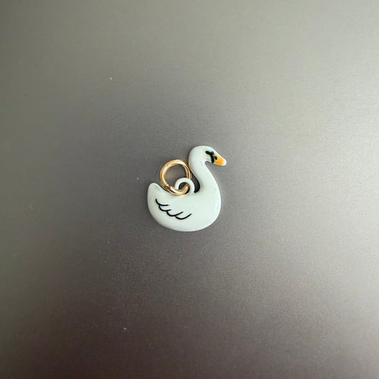 Black + White Swan Charm - (SURPRISE)