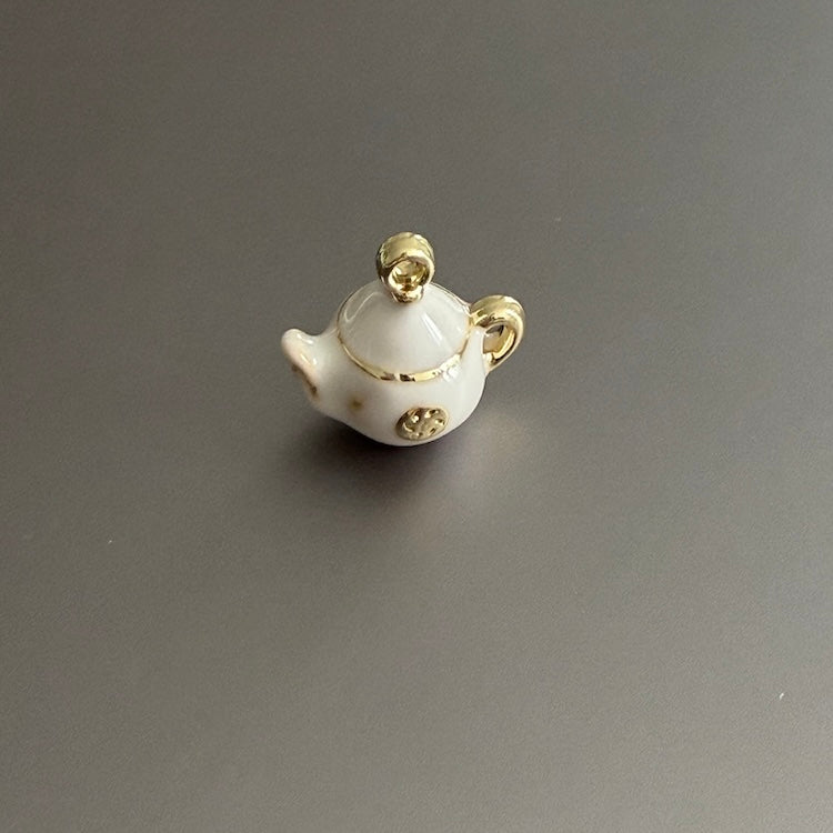 White/Cream Japanese Teapot Charm (SURPRISE)