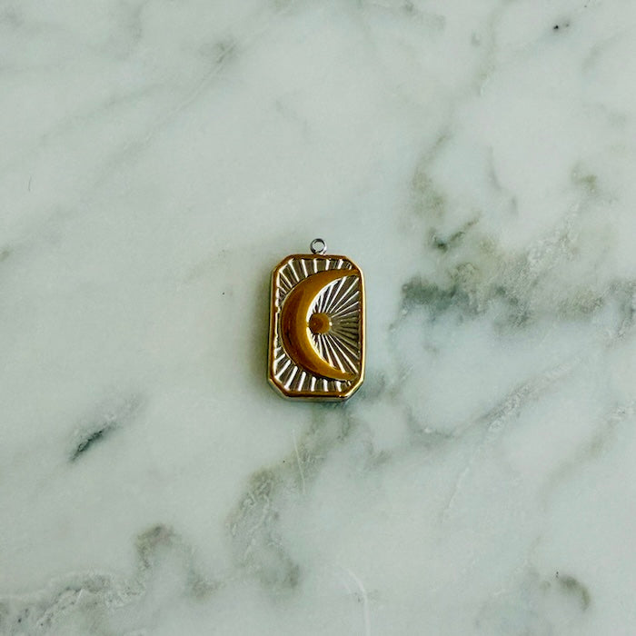 Shining Moon Tablet 2 Tone Charm (SURPRISE)