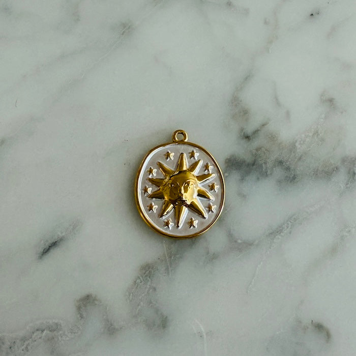 Sun Star Medallion 2 Tone Charm (SURPRISE)