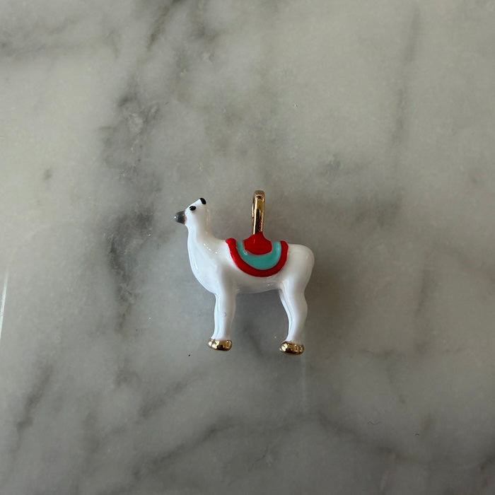 White Llama Charm