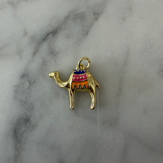 Gold Camel Charm