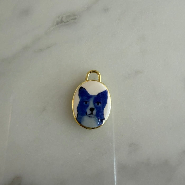 Blue White Dog Charm (SURPRISE)