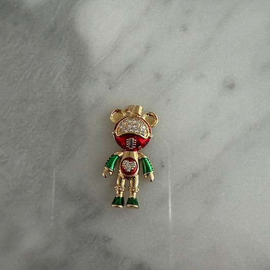 Red + Green Space Bear Charm (SURPRISE)