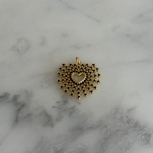 Black Crystal Heart Charm (SURPRISE)