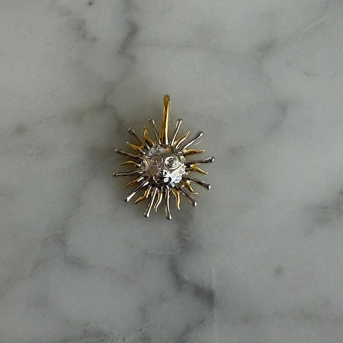 Floating Sun Rays Sun 2 Tone Charm (SURPRISE)