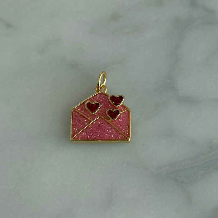 Lovet Letters Pink + Red Glitter Charm (SURPRISE)