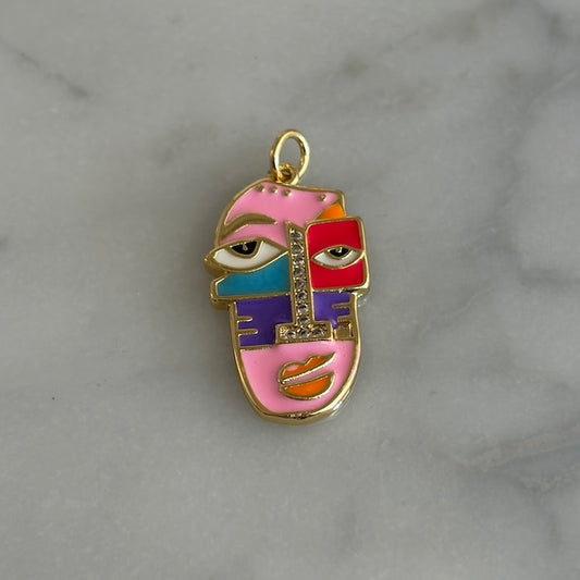 Pink Picasso Face Charm (SURPRISE)