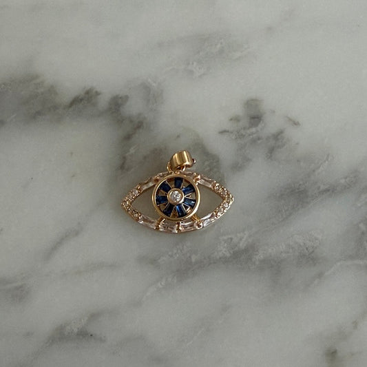 Interactive Spinning Gold Evil Eye Charm (SURPRISE)
