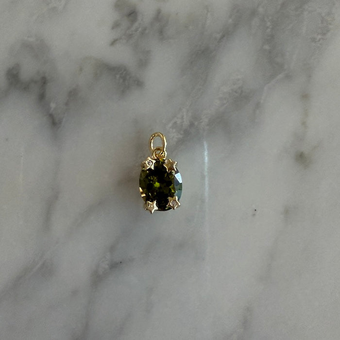 Green Star Oval Charm (SURPRISE)