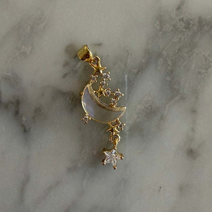 Opal Moon Star Dangle Charm (SURPRISE)
