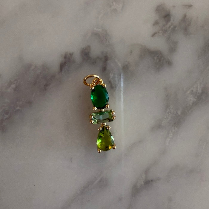 Green Stone Stack Charm (SURPRISE)