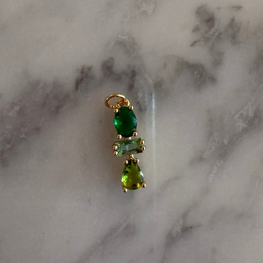 Green Stone Stack Charm (SURPRISE)
