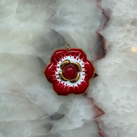 Red + White Flower Charm (SURPRISE)