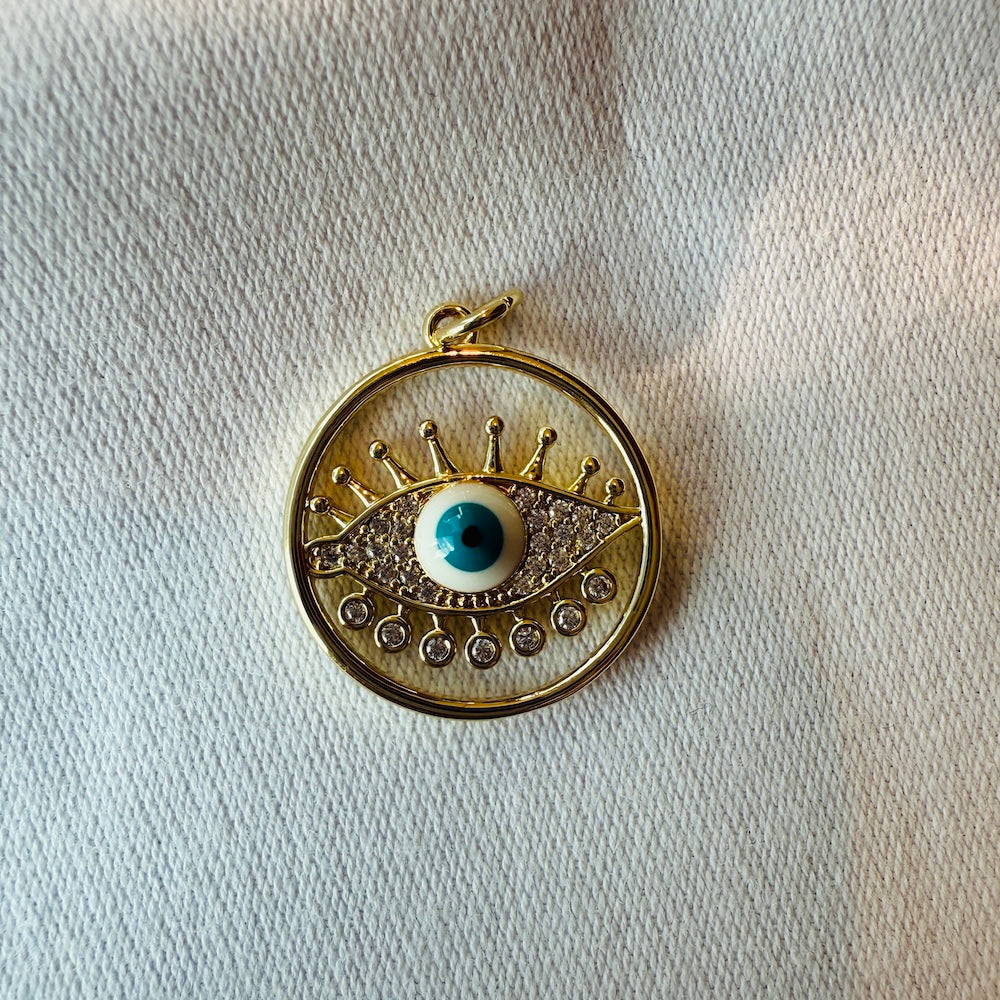 Evil Eye Lashes Round BLUE pupil (SURPRISE)  ***ONE IN STOCK***