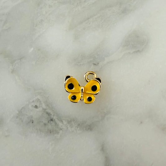 Japan Yellow Spotted Butterfly Charm (SURPRISE)