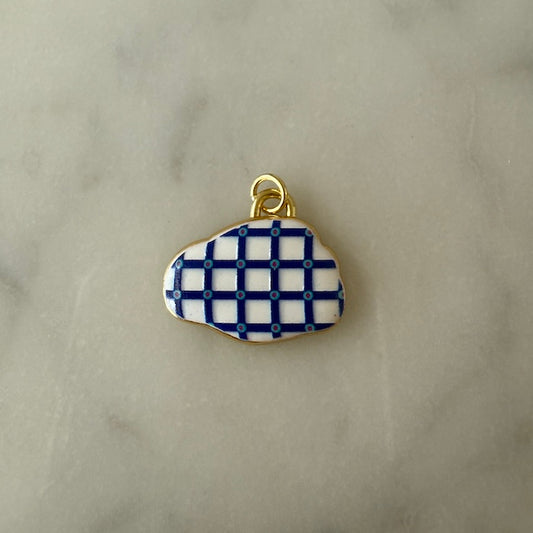 Blue Grid Cloud Charm (SURPRISE)