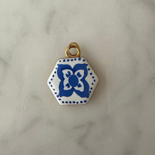 Blue + Flower Medallion Charm (SURPRISE)