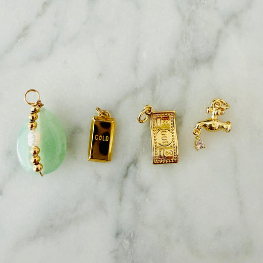 Abundance Intention Bundle - Wealth That Flows (4 Charms)