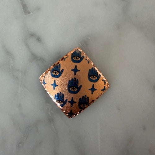 Turkish Blue Hamsa Charm COPPER (SURPRISE)