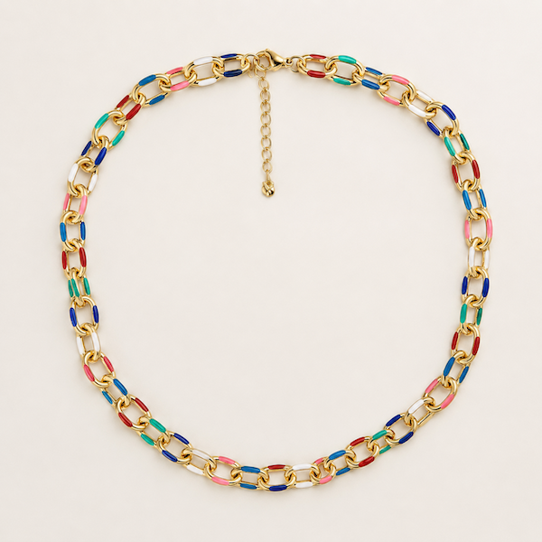 Lux Enamel Necklace Bundle (5 Charms)