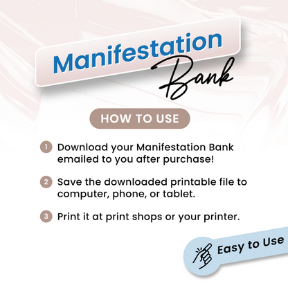 Manifestation Bank: Vision Board Idea Catalog (Digital)