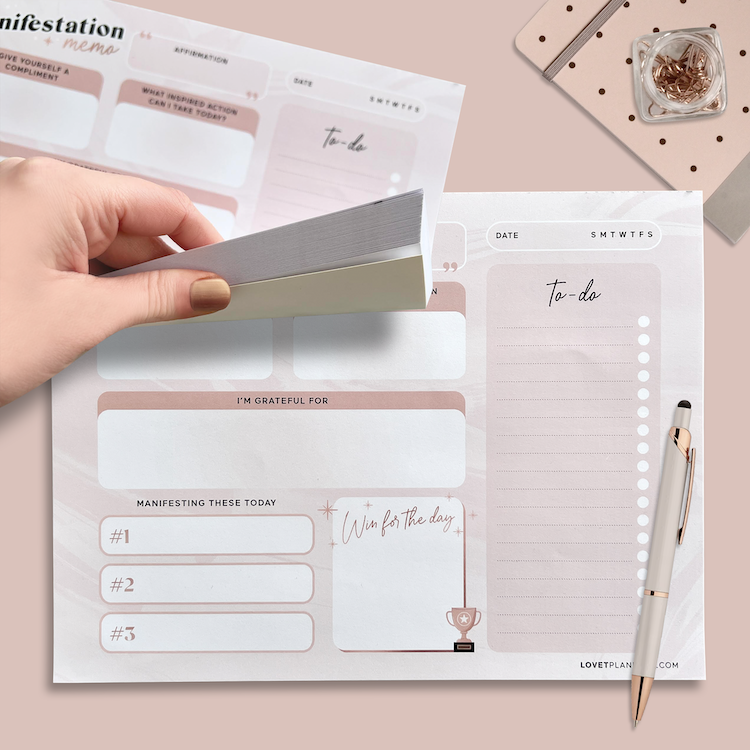 Manifestation Memo Pad [DAILY]