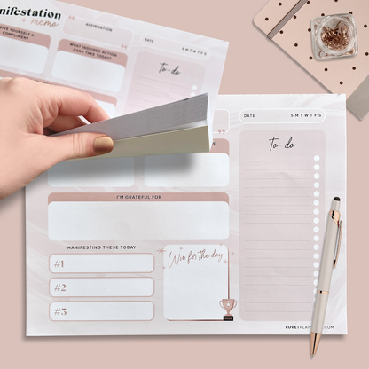 Manifestation Memo Pad [DAILY]
