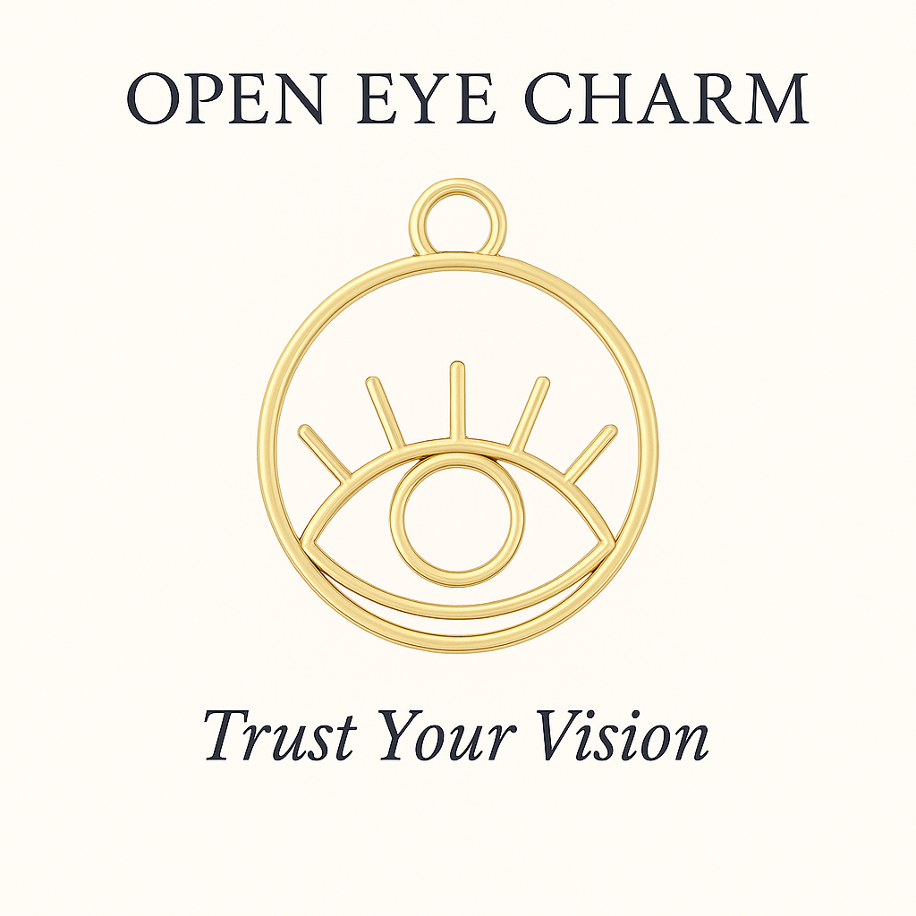 Open Eye Charm - Trust Your Vision