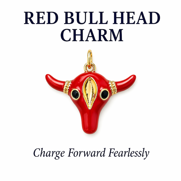 Red Bull Head Charm