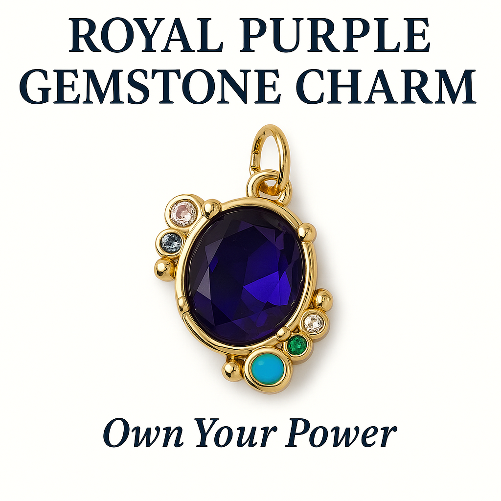 Royal Purple Gemstone Charm - Own Your Power