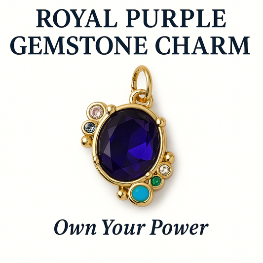 Royal Purple Gemstone Charm - Own Your Power