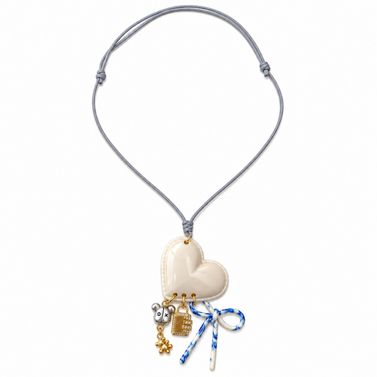 The Art Of Being You WHITE Heart Necklace (SURPRISE)