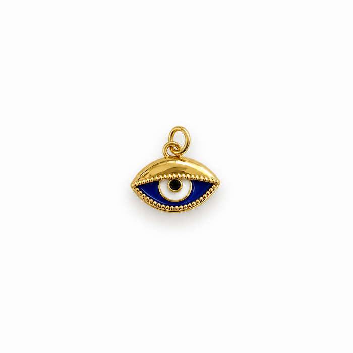 Baklava Blue Evil Eye Charm