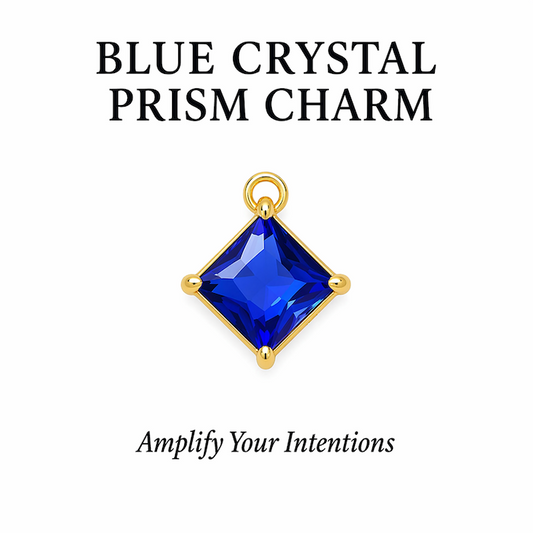 Blue Crystal Prism Charm