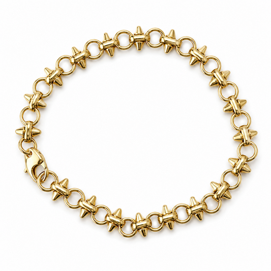 Spike Circle Bracelet Bundle - (Chain + 4 Charms) TT LIVE