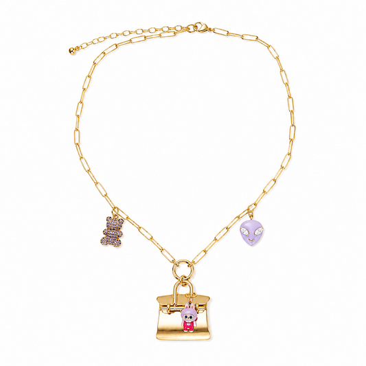 Single Carabiner Charm Necklace Bundle – (Chain + 5 Charms) - TT LIVE