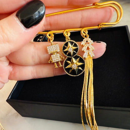 Custom Charm Brooch Bundle - (Brooch + 3  Charms) TT LIVE