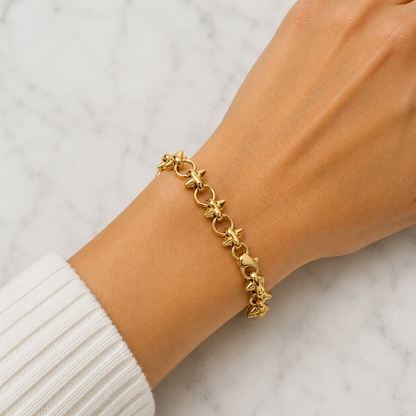 Spike Circle Bracelet Bundle - (Chain + 4 Charms) TT LIVE