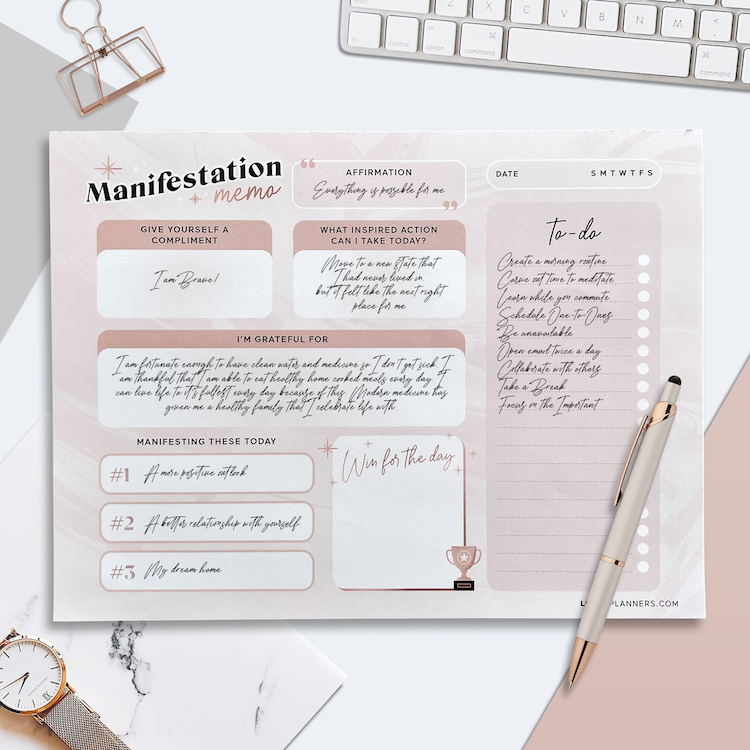 Manifestation Memo Pad [DAILY]