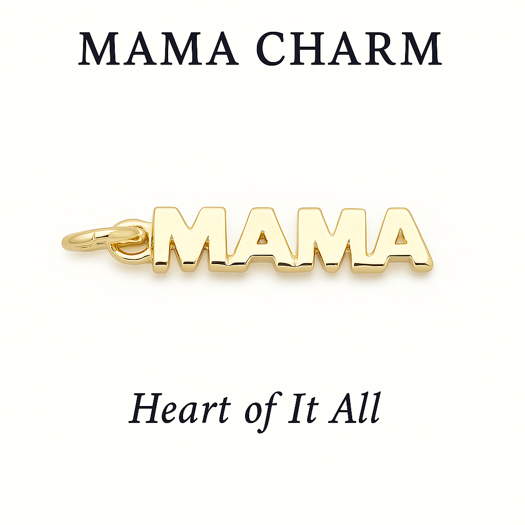 Mama Gold Charm – Heart Of It All