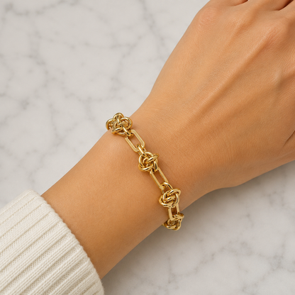 Chonky Knot Link Bracelet Bundle - (Chain + 4 Charms) TT LIVE
